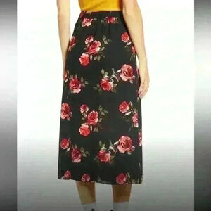 Nordstrom BP X Claudia Sulewski Front Slit Midi Floral print skirt